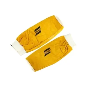 ESAB Welding Hand Sleeves – Leather, Heat Resistant, Yellow (Pack of 5 Pairs)